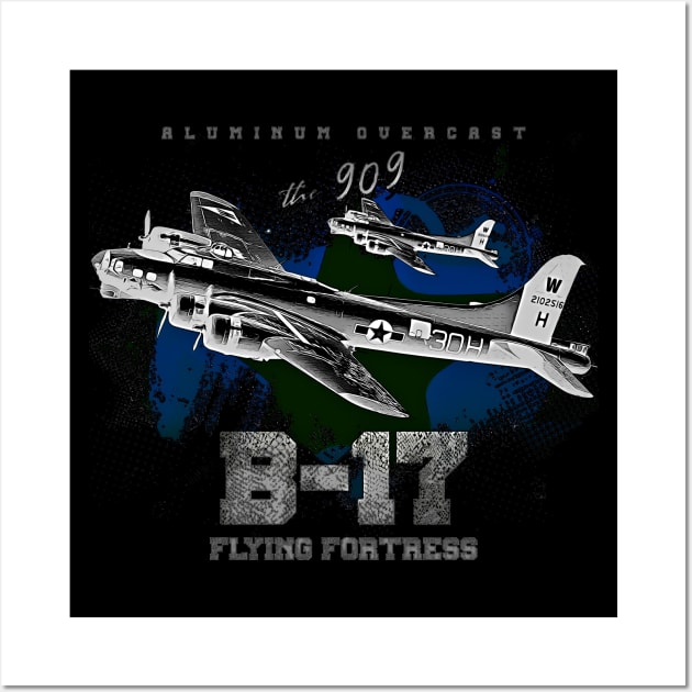 B-17 Flying Fortress heavy us air force bomber Aircraft Wall Art by aeroloversclothing